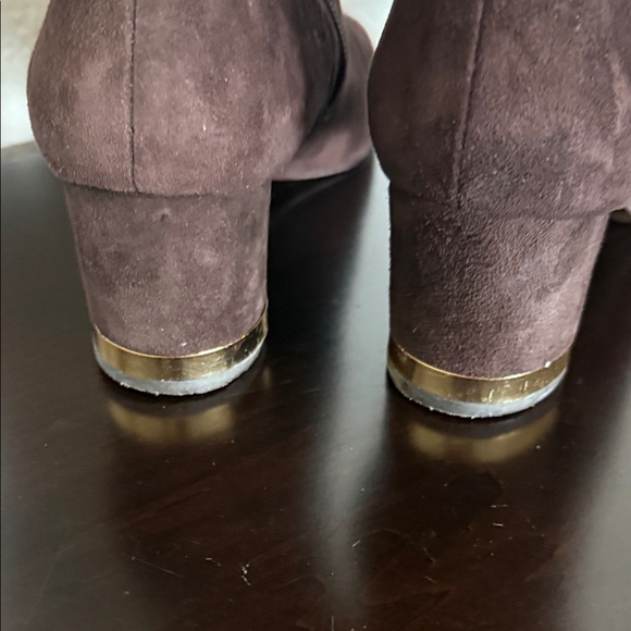 Tory Burch Uma Brown suede Logo  Boots. Size 10 - Picture 5 of 14